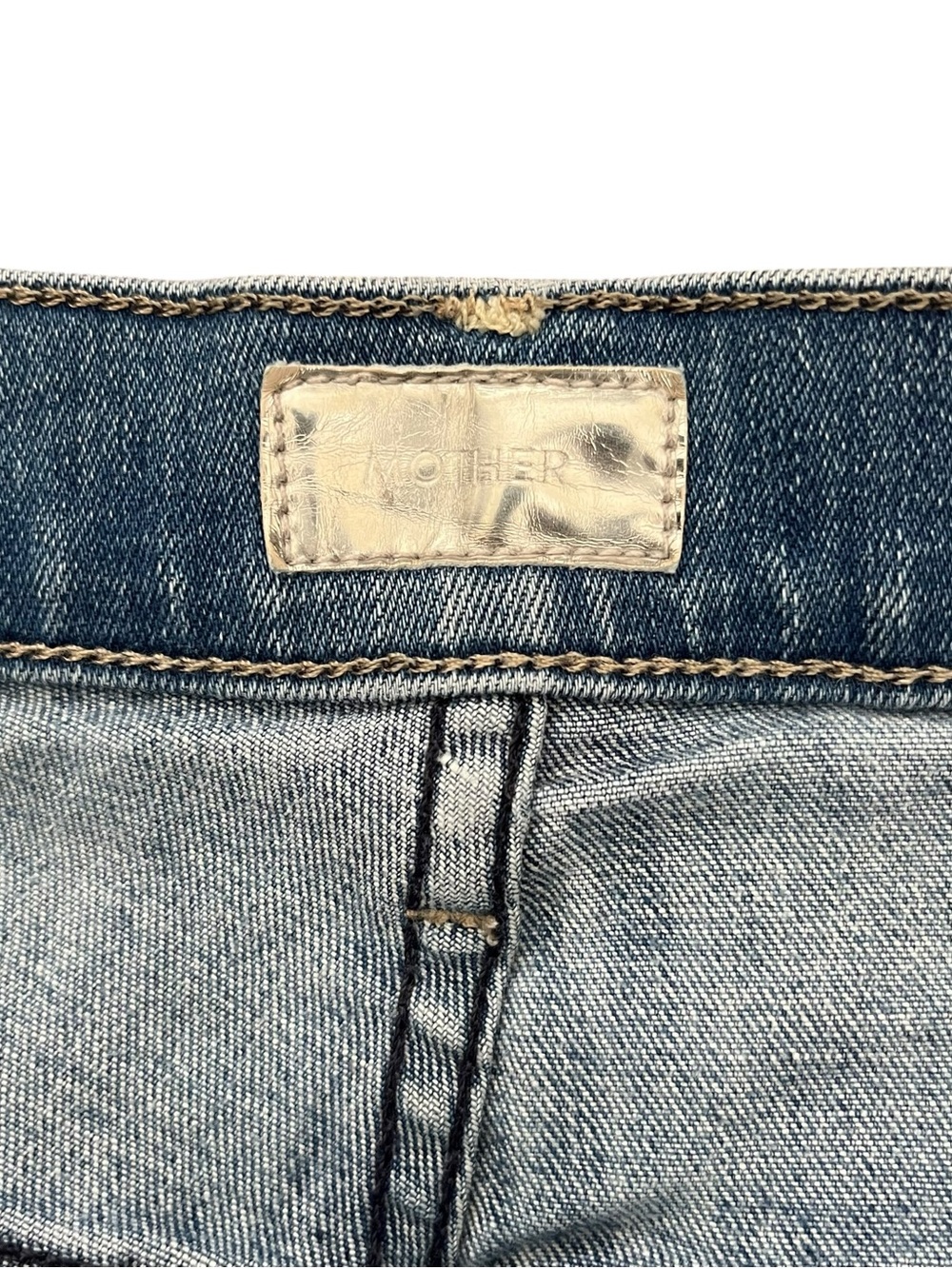 MOTHER The Stunner Ankle Fray Graffiti Girl Jeans Size 27 - Picture 7 of 16